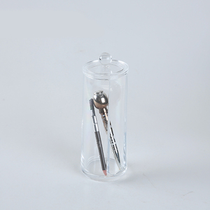 Choix amusant rotatif acrylique maquillage boîte de rangement Rectangle <span class=keywords><strong>coton</strong></span>-<span class=keywords><strong>tige</strong></span> conteneur de stockage en plastique nécessités quotidiennes organisateur - Product Image 4