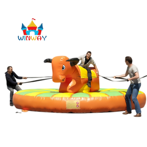 Taureau mécanique gonflable avec tapis de sécurité, aire de jeux de carnaval commerciale pour la location de fêtes et les divertissements en plein air - Product Image 3