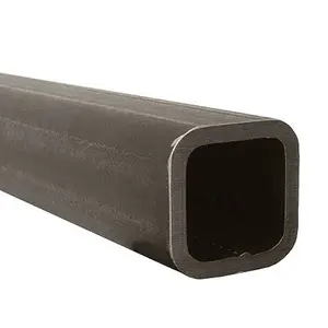 EN10210 Factory Straight Seam Sch40 Carbon Rectangular Steel Tube Black Iron Pipe Square Hollow Section Erw Welded Steel Pipes