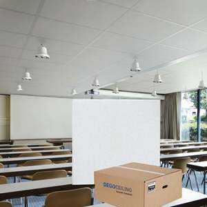 <span class=keywords><strong>Plafond</strong></span> à grille suspendue surface claire tapis en laine de roche bonne résistance à la traction rouleaux de <span class=keywords><strong>papier</strong></span> de soie <span class=keywords><strong>pour</strong></span> toiture 450g 600*600 son - Product Image 5