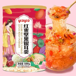 ycoyco 500g jujube nut white fungus lotus root powder lotus nut soup