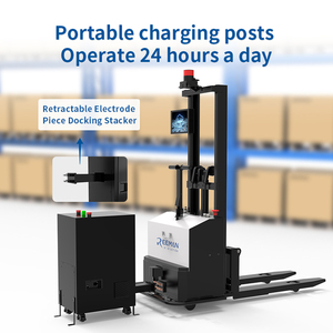 Mini carretilla elevadora Reeman, elevador de 500kg, apilador eléctrico, tipo para caminar, camión apilable eléctrico, carretilla elevadora, palé, patas a horcajadas, fábrica - Product Image 6