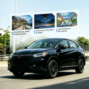 <span class=keywords><strong>Film</strong></span> solaire pour vitres de voiture en nitrure de titane par pulvérisation magnétronique, 99 % de rejet IR, 99 % de blocage UV, <span class=keywords><strong>2</strong></span> mil, ultra HD, 10 ans de garantie - Product Image 2
