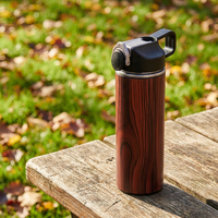 Bouteille d'eau isotherme OEM 330 ml en plastique PP sécurisé, thermique, anti-fuite, à boire directement