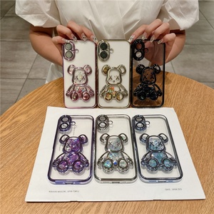 เคสโทรศัพท์แบบมีกลิตเตอร์เหลววิบวับ ดีไซน์แฟชั่น พร้อมเลนส์ป้องกัน สำหรับ iPhone 16 Pro Max 15 14 13 Pro - Product Image 1