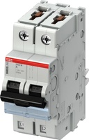 Disjoncteur miniature Smissline TP K 2ccs572001r0597, 2 pôles, pouvoir de coupure 10 kA, 63 A, 415 V CA, série S402M-K63