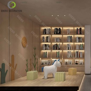 Scaffali di libri di biblioteca di fascia alta squisiti scaffali per <span class=keywords><strong>librerie</strong></span> con mobili in legno libreria Interior Design libreria - Product Image 4