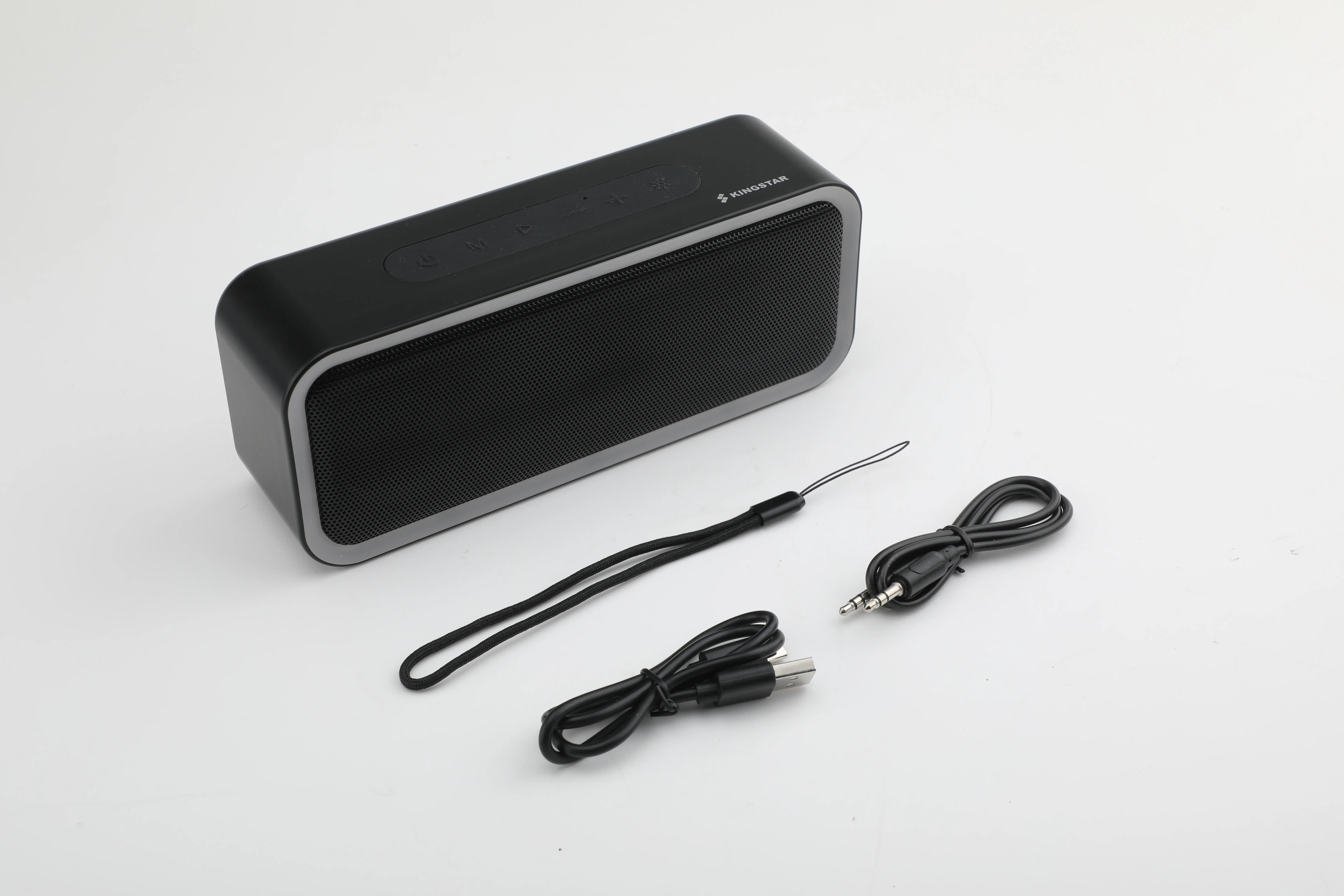 Speaker Bluetooth portabel, lampu RGB nirkabel kuat suara, lampu TWS BT V5.3 untuk pesta kebun perjalanan