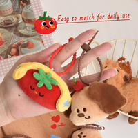 Pendentif poupée en plastique au design de dessin animé mignon, porte-clés décoratif pour sac à dos de fille, petit cadeau pour couple ou meilleure amie, pour les 5-7 ans