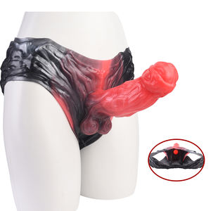 FAAK Strapon Fanatsy Hollow Dildo mit Silikon Höschen Geschirr Sexspielzeug für Männer Tragbare Penis Ärmel Cock Extender Vergrößerung - Product Image 1