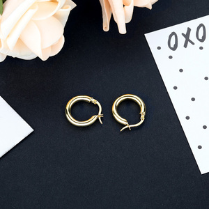 दुबई सोने के गहने कान की बाली 14k सोने की बालियां 925 रजत कान की बाली - Product Image 2