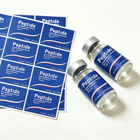 Etiquetas Personalizadas para Viales de 3ml-30ml, Adhesivas, de PVC, Vinilo, Resistentes al Agua, a los Rayos UV y al Calor, Transpirables, con Código de Barras
