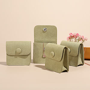 Boîte à bijoux en velours exquis avec logo personnalisé petits sacs d'emballage de bijoux de stockage de cadeaux - Product Image 4