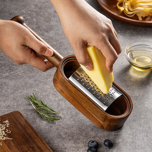 <span class=keywords><strong>Râpe</strong></span> <span class=keywords><strong>à</strong></span> fromage en acier inoxydable amovible en <span class=keywords><strong>bois</strong></span> d'acacia avec récipient en <span class=keywords><strong>bois</strong></span>, <span class=keywords><strong>râpe</strong></span> <span class=keywords><strong>à</strong></span> fromage <span class=keywords><strong>plate</strong></span> en <span class=keywords><strong>bois</strong></span> - Product Image 2