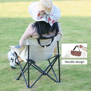 Chaise pliante en acier à ouverture rapide pour l'extérieur avec logo personnalisé, chaise de camping confortable et pliable pour pique-nique - Product Image 3