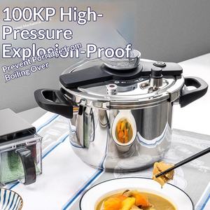 หม้ออัดแรงดันกันระเบิดเยอรมัน สเตม 304 สแตนเลส ฝาปิดสแตนเลส 304 ใช้ได้กับเตาแก๊สและเตาแม่เหล็กไฟฟ้า - Product Image 2