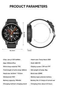 S88 Ultra düşük güç çip yuvarlak relojes inteligentes nuevos de çok bilek saatler BT android için spor akıllı saat arayarak