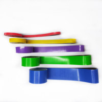 Logotipo personalizado 208 Cm Fitness Circle Bandas De Resistencia Ejercicio Estiramiento Bandas De Resistencia Set Pull up Assist Band para entrenamiento