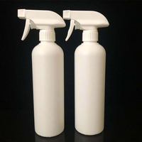 Bouteille pulvérisateur chimique vide de 250 ml, 500 ml, 16 oz, robuste, noire, transparente, bouteille pulvérisateur de 24 oz pour solutions de nettoyage, pulvérisateur de 1 l en HDPE