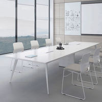 Mobilier de bureau moderne XTHYZ-083 Ensemble bureau et chaises de conférence en bois pour réunions et réunions