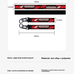 Llaveros Personalizados para Motocicleta y Auto, Llavero de <span class=keywords><strong>Tela</strong></span> Resistente, Correa de Muñeca para Llaves - Product Image 5