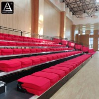 Tribune télescopique rétractable pour stade, gradins mobiles pour sports de basketball, gradins rétractables pour salle de sport