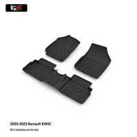 Tapis de sol de voiture en TPE Eco, moulé par laser 3D, ajustement parfait pour Renault KWID 2020-2023, antidérapant, facile à nettoyer