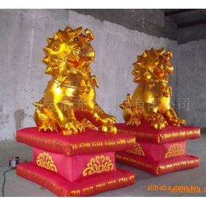 <b>Customized</b> Printed Golden Lion Inflatable Wedding Decoration <b>Balloons</b> For Opening Celebration - Product Image 2
