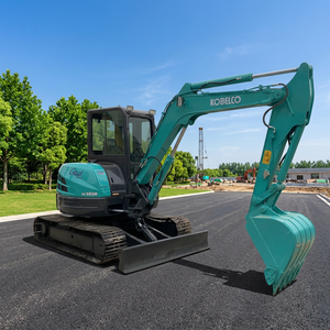Maquinaria de Construcción Usada, Mini Excavadora de Cadenas Kobelco Sk55 Sk75 de 5.5 y 7.5 Toneladas, de Segunda Mano en Venta - Product Image 1