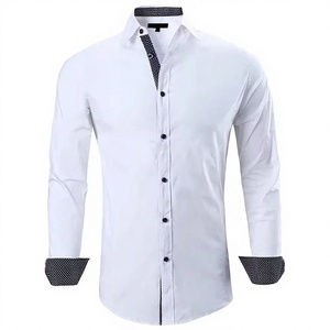 เสื้อเชิ้ตแขนยาวลำลองผู้ชายพรีเมียม ผ้าฝ้าย 100% กระดุมเขาสัตว์ แห้งเร็ว เป็นมิตรกับสิ่งแวดล้อม สตรีทแวร์ทันสมัย สวมใส่สบายทุกวัน ปรับแต่งได้ - Product Image 1