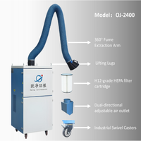Nuevo Purificador de Aire Industrial Móvil, Colector de Polvo y Humo, Extractor de Humo de Soldadura, para Corte Láser/Plasma/Robots de Soldadura, Filtro 99.9%