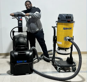 מכונת ליטוש רצפות דו-ראשית 220V 540 מ\\\"מ לעבודה על צמנט, אפוקסי, שיש ובטון - Product Image 6