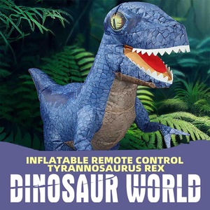 KK 2,4G <span class=keywords><strong>RC</strong></span> Cars Dinosaur Juguete inflable para niños Interactivo Prehistórico T-Rex Radio Operado Adventure Giant <span class=keywords><strong>Dino</strong></span> Play - Product Image 4