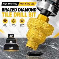 Foret diamanté à pas variable brasé sous vide pour marbre, granit et porcelaine |   Perçage rapide, longue durée de vie, OEM/ODM disponible