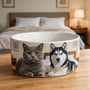 <span class=keywords><strong>Gamelle</strong></span> <span class=keywords><strong>personnalisée</strong></span> en céramique pour animaux de compagnie <span class=keywords><strong>avec</strong></span> image, <span class=keywords><strong>photo</strong></span> imprimée, lourde et antidérapante pour chien et <span class=keywords><strong>chat</strong></span> - Product Image 1
