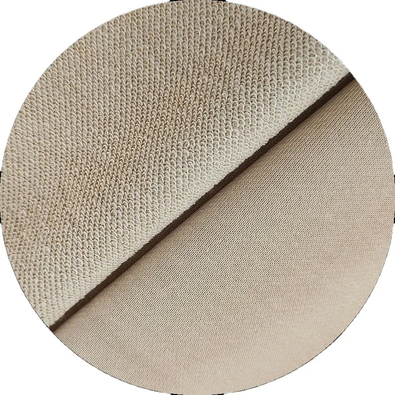 Hoodies 55/45 baumwolle polyester CT solide gestrickt warm gebürstet französisches frottee vlies sweatshirt stoff