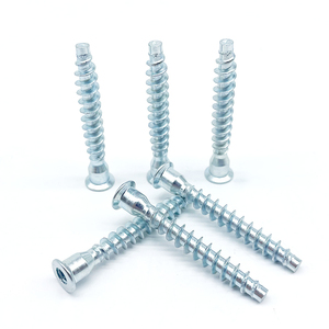 Trung Quốc ốc vít thép carbon màu xanh mạ kẽm Hex ổ cắm đồ nội thất confirmat vít 7x50 5x50 parafusos - Product Image 3