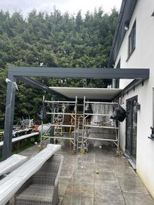 Gazebo de toit à persiennes télécommandé extérieur de haute qualité utilisé Arches tonnelles Pergolas Kits en aluminium rétractables à vendre - Product Image 4
