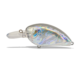 Corps de leurre vierge non peint 7,5 cm 10g, effet vague d'eau, estampage à chaud, laser, sonnette, Rock Fatty, pour leurre de pêche DIY - Product Image 1