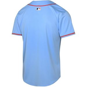 Camiseta Deportiva Azul Claro para Niños de los St. Louis Cardinals, Corte Regular, Absorbe la Humedad, Cuello de Béisbol, Manga Corta - Product Image 3