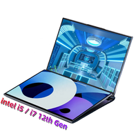 Ordinateur portable OEM 2025 Win 11 Pro à double écran 16 pouces pour jeux, Intel Core I5 12450H 12e génération, ordinateur portable à double écran tactile