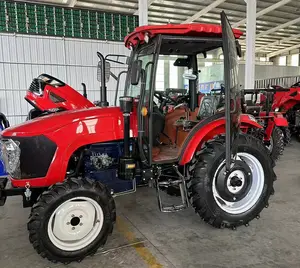 Chinese Factory Multifunction 80hp Farm Tractor Compact Agriculture Tractor With Front Load Bucket