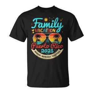 Camiseta para Vacaciones Familiares en Puerto Rico 2025, Recuerdos de Viaje a la Playa - Product Image 1