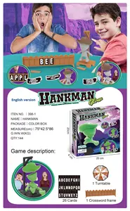 Nuevo Juego de Palabras Magnético <span class=keywords><strong>Hangman</strong></span>, Juguete de Dibujos Animados, Embalaje en Caja de Colores - Product Image 6