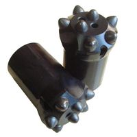 Brocas de perforación para pozos, accesorios para equipos de perforación de roca, piezas de maquinaria de minería, brocas de botón roscadas de acero al carbono, 1 año de garantía