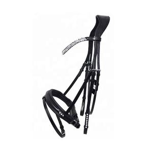Premium Western Style Double Browbands Flash Bridle Genuine Leather Fancy Horse Riding <b>Gear</b> Perfect <b>for</b> Equestrian Training Use - Product Image 5