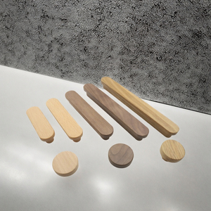Offre Spéciale – Poignées de Meuble en Bois Ajustables au Design Moderne, en Hêtre et Noyer, pour Portes de Placard, Meubles de Salle à Manger et Tiroirs de Commodes - Product Image 2
