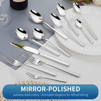 Ensemble de couverts en acier inoxydable personnalisé de luxe 11 pièces, couverts de mariage, passe au lave-vaisselle, pour restaurant