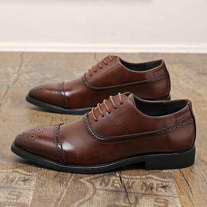 Chaussures en cuir formelles et décontractées respirantes et confortables pour hommes, tendance, grandes tailles, été 2026 - Product Image 3
