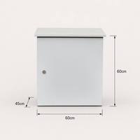 Armoire de serveur extérieure 12U, IP65, étanche, murale, en acier SPCC, protection externe, boîte de rangement sécurisée